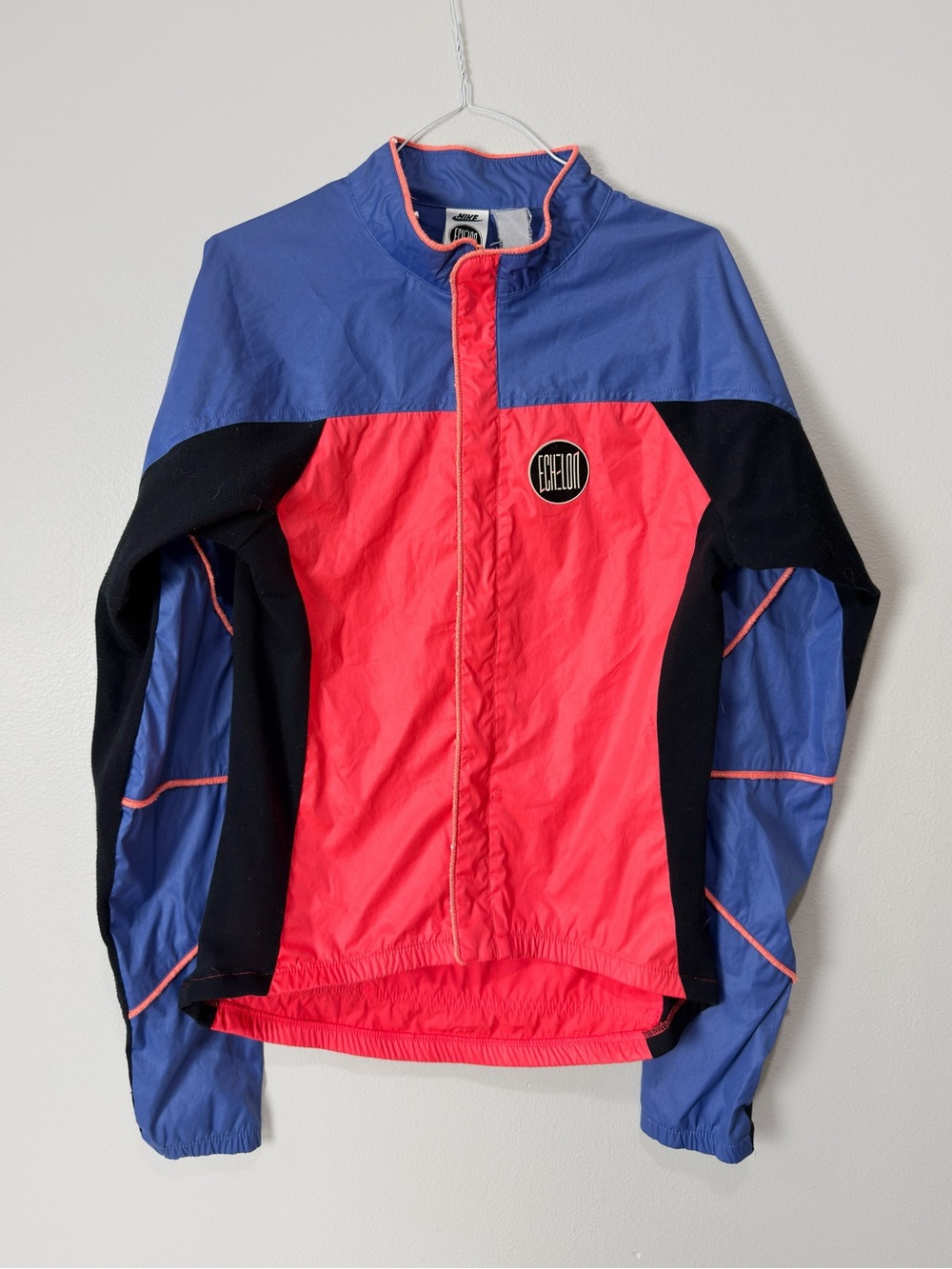 Vintage Nike Echelon Windbreaker Jacket 80s Full Zip Womens Small Pink Purple